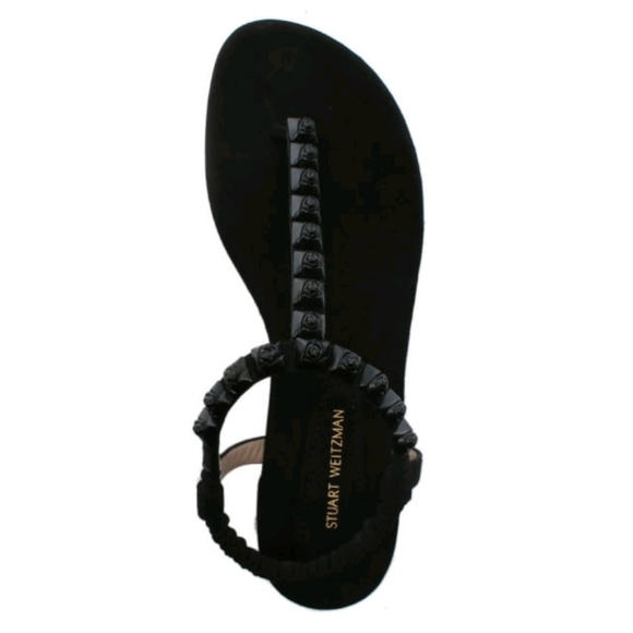 Stuart Weitzman Black Rosebud Sandal - Picture 5 of 10